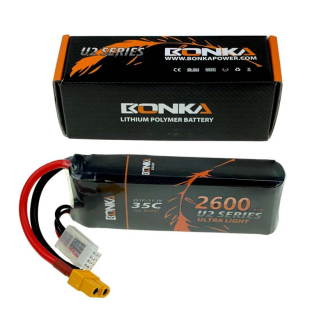 BONKA 2600mAh 35C 3S LiPo Battery for RC Helicopter